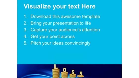 Conceptual Image Of Monetary Loss PowerPoint Templates Ppt Backgrounds For Slides 0213