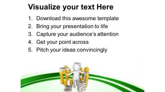 Conceptual Image Of Money Saving PowerPoint Templates Ppt Backgrounds For Slides 0713
