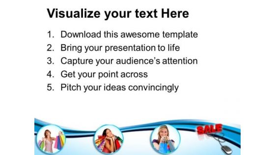 Conceptual Image Of Online Shopping PowerPoint Templates Ppt Backgrounds For Slides 0113