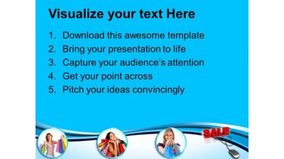 Conceptual Image Of Online Shopping PowerPoint Templates Ppt Backgrounds For Slides 0113