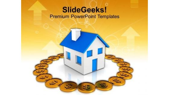 Conceptual Image Of Real Estate And Finance PowerPoint Templates Ppt Backgrounds For Slides 0213