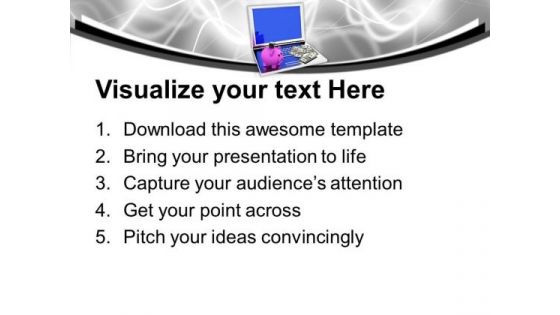 Conceptual Image Of Saving Banking PowerPoint Templates Ppt Backgrounds For Slides 0113