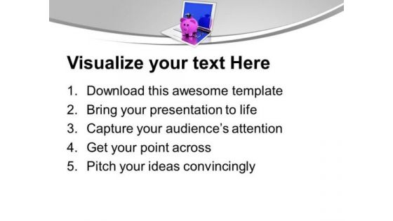 Conceptual Image Of Saving Online Banking PowerPoint Templates Ppt Backgrounds For Slides 0113