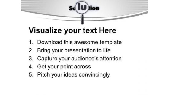 Conceptual Image Of Searching For Solution PowerPoint Templates Ppt Backgrounds For Slides 0713