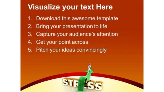 Conceptual Image Of Stress Management PowerPoint Templates Ppt Backgrounds For Slides 0713