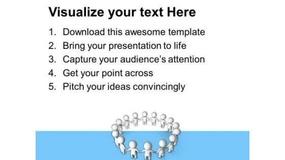 Conceptual Image Of Teamwork PowerPoint Templates Ppt Backgrounds For Slides 0713