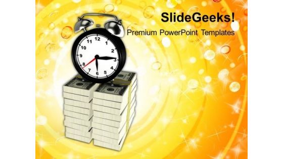Conceptual Image Of Time Is Money PowerPoint Templates Ppt Backgrounds For Slides 0213