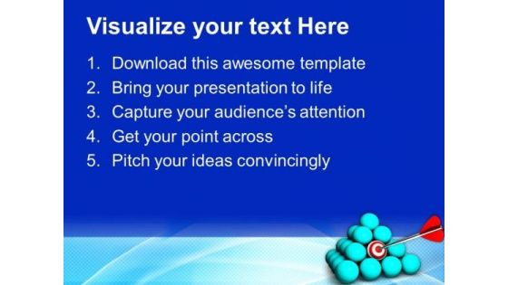 Conceptual Image Target Achieved PowerPoint Templates Ppt Backgrounds For Slides 0813