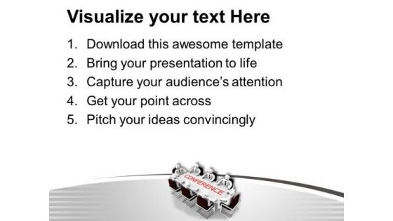 Conference Meeting With Employees PowerPoint Templates Ppt Backgrounds For Slides 0413
