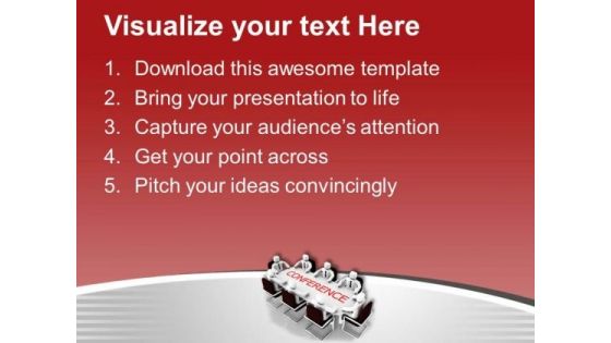 Conference Meeting With Employees PowerPoint Templates Ppt Backgrounds For Slides 0413