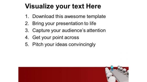 Conference Meeting With Leader PowerPoint Templates Ppt Backgrounds For Slides 0313