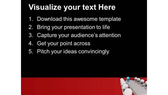 Conference Meeting With Leader PowerPoint Templates Ppt Backgrounds For Slides 0313