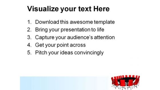 Conference Table Business PowerPoint Themes And PowerPoint Slides 0611