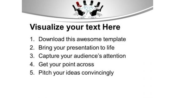 Conference Table With Leadership Concept PowerPoint Templates Ppt Backgrounds For Slides 1212