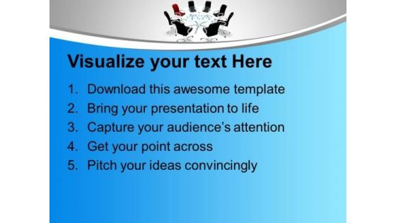 Conference Table With Leadership Concept PowerPoint Templates Ppt Backgrounds For Slides 1212