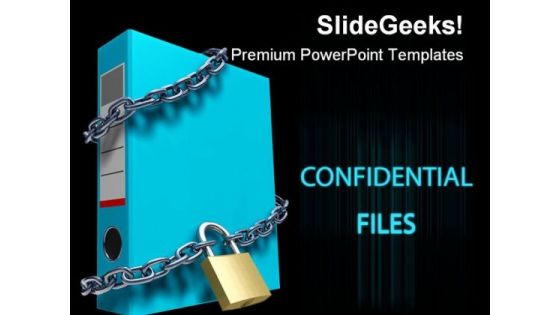 Confidential Files Security PowerPoint Backgrounds And Templates 1210