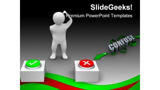 Confuse People PowerPoint Backgrounds And Templates 1210
