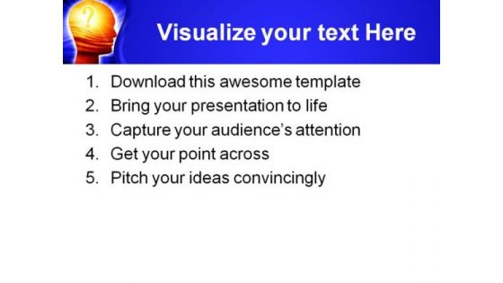 Confused Brain Business PowerPoint Themes And PowerPoint Slides 0811
