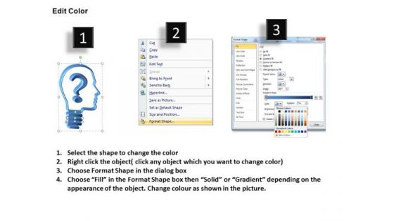Confused Leader And Team Thinking PowerPoint Templates Confused Team Ppt