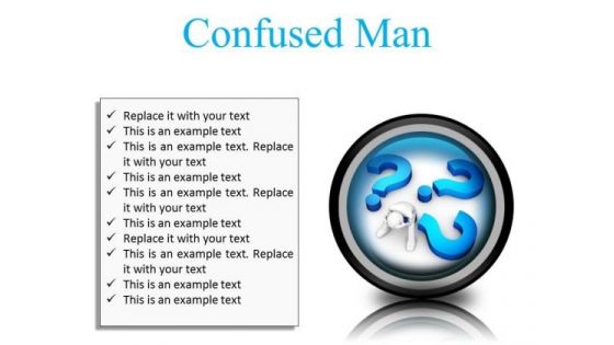 Confused Man Business PowerPoint Presentation Slides Cc