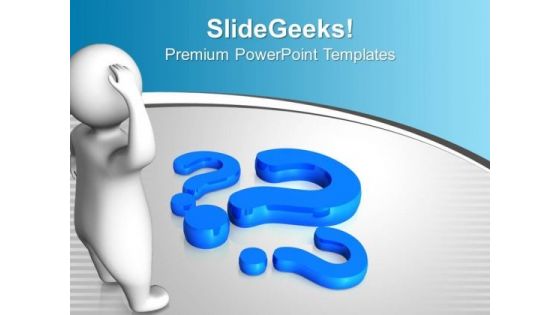 Confused Man Thinking Business PowerPoint Templates Ppt Backgrounds For Slides 0113 Confused Man Thinking Business PowerPoint Templates Ppt Backgrounds For Slides 0113