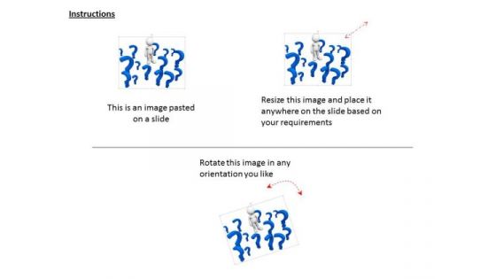 Confused Man With Question Mark PowerPoint Templates