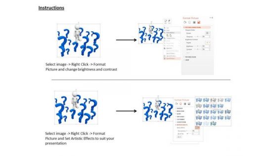 Confused Man With Question Mark PowerPoint Templates