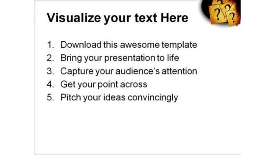 Confusion Business PowerPoint Themes And PowerPoint Slides 0811