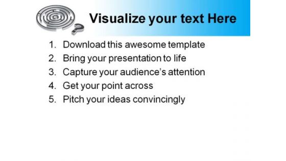Confusion Maze Business PowerPoint Themes And PowerPoint Slides 0811