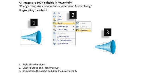 Conical Shape Business Marketing Theme Ppt Plan Companies PowerPoint Slides