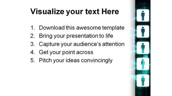 Connect People PowerPoint Template 0810