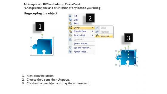 Connect Puzzle Pieces To Show Process PowerPoint Slides And Ppt Diagram Templates