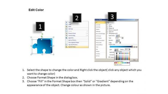 Connect Puzzle Pieces To Show Process PowerPoint Slides And Ppt Diagram Templates