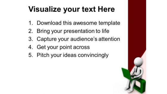Connect With Globe Via Internet PowerPoint Templates Ppt Backgrounds For Slides 0713