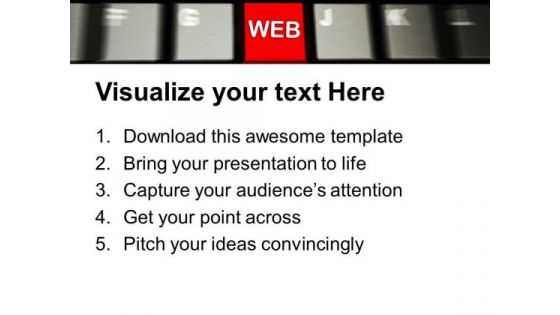 Connect With World Via Web PowerPoint Templates Ppt Backgrounds For Slides 0613