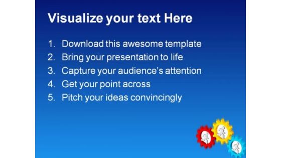 Connected Gears Business PowerPoint Themes And PowerPoint Slides 0411