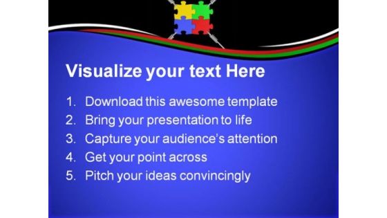 Connected Team Business PowerPoint Templates And PowerPoint Backgrounds 0811