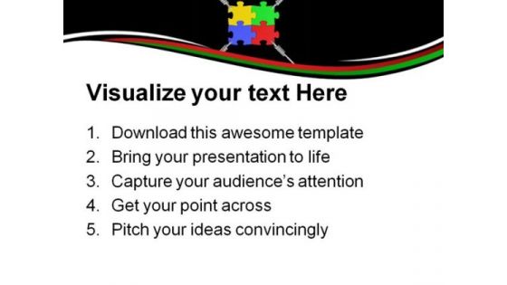 Connected Team Business PowerPoint Themes And PowerPoint Slides 0811