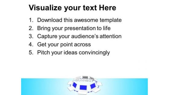 Connected White Computers Internet PowerPoint Templates And PowerPoint Themes 0912