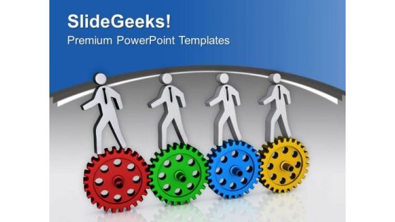 Connection And Cooperation Business Team PowerPoint Templates Ppt Backgrounds For Slides 0413