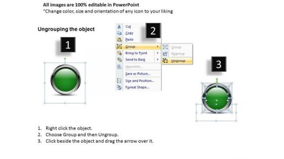 Connection Process Flow With Round Boxes PowerPoint Slides And Ppt Diagram Templates