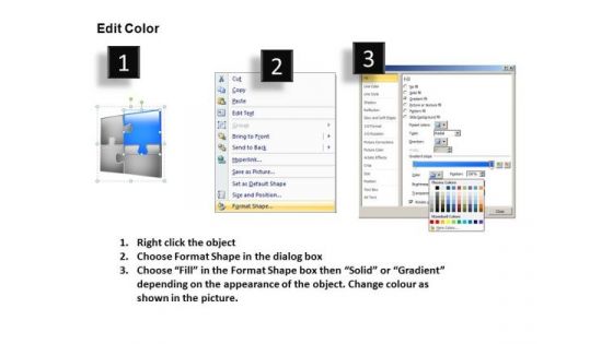 Connection Puzzle 2x2 1 PowerPoint Slides And Ppt Diagram Templates