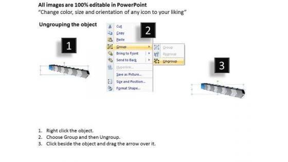 Consecutive Process 10 Stages Business Plan Flow Chart PowerPoint Templates