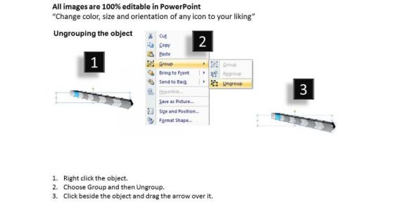 Consecutive Process 10 Stages Creating Flowchart PowerPoint Templates