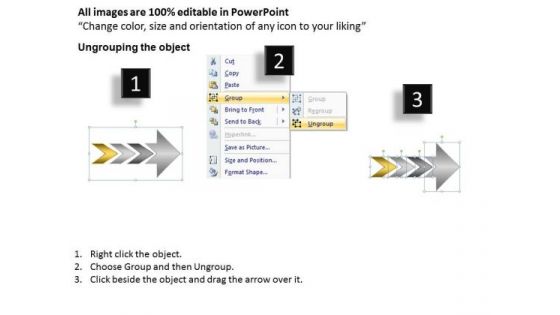 Consecutive Representation Of 3 Stages Creating Flow Chart PowerPoint Templates