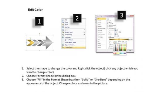 Consecutive Representation Of 3 Stages Creating Flow Chart PowerPoint Templates