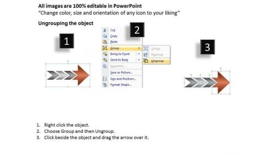 Consecutive Representation Of 3 Stages Flow Diagram Slides PowerPoint