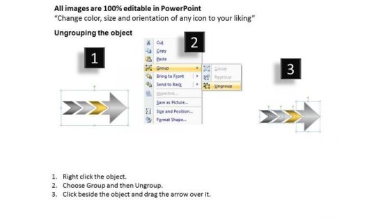 Consecutive Representation Of 3 Stages Production Flow Chart PowerPoint Templates