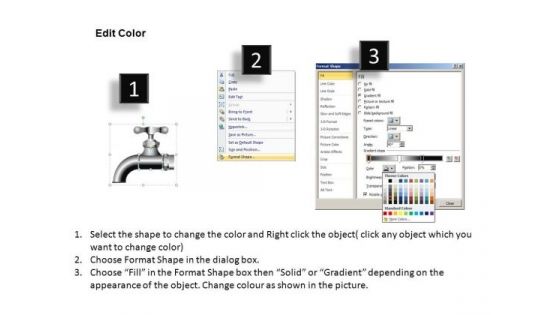 Conserving Water PowerPoint Slides Graphics