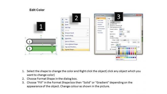 Consistent Rectangular Arrows 2 Stages Flowchart Application PowerPoint Slides
